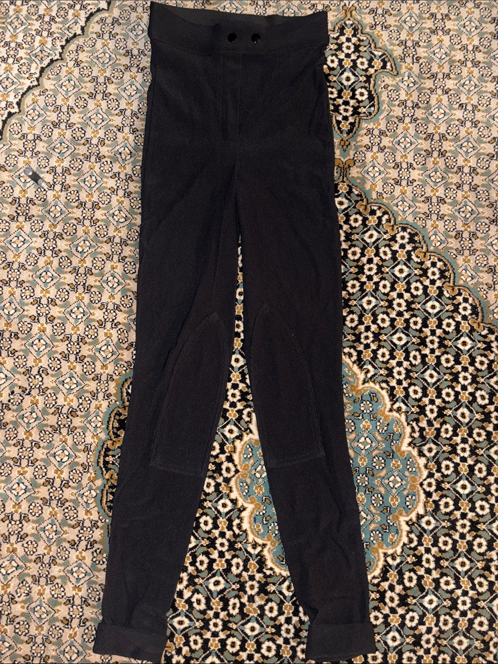 American Apparel Black High-Waist Riding Pant